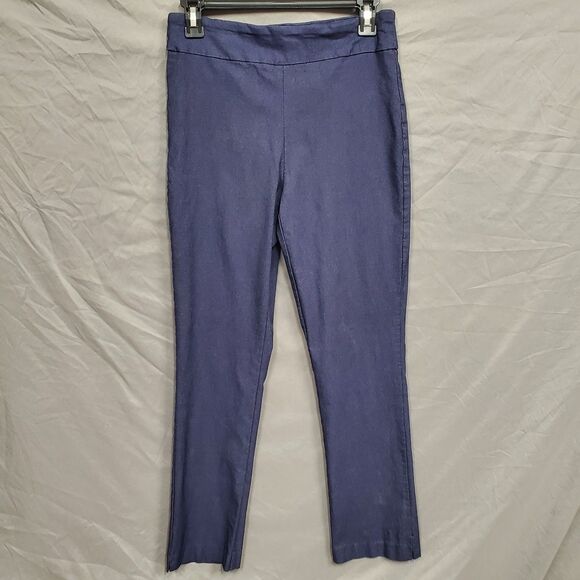 Eric Casual Womens Blue Straight Leg Pull On Stretch Legging Pants Size Medium - Picture 1 of 8